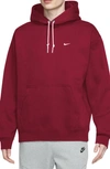 Nike Nrg Essentials Solo Swoosh Bb Hoodie In Red