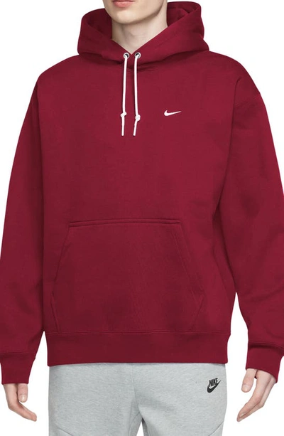 Nike Nrg Essentials Solo Swoosh Bb Hoodie In Red