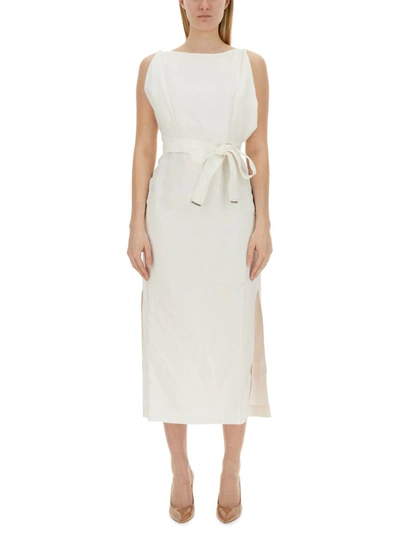 Brunello Cucinelli Knot Detailed Sleeveless Maxi Dress In Default Title
