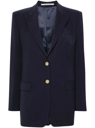 Tagliatore Bertha Single-breasted Blazer In Blue