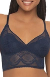 Felina Women's Finesse Lace Cami Bralette In French Navy