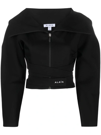 ALAÏA ALAÏA CROPPED JACKET