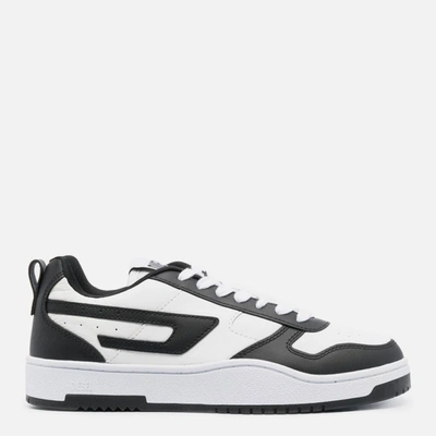 Diesel White & Black S-ukiyo V2 Low Sneakers In H1532