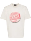Dsquared2 Graphic-print Cotton T-shirt In Beige