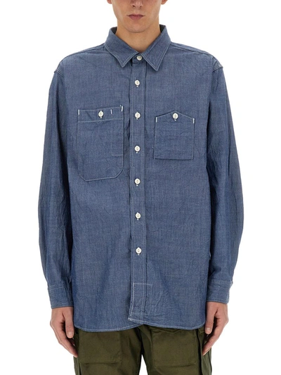 Engineered Garments Cotton Shirt In Blue