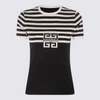 GIVENCHY GIVENCHY BLACK AND WHITE COTTON T-SHIRT