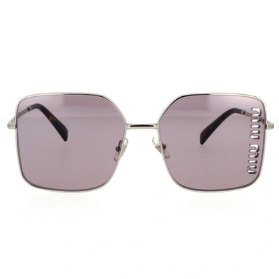 Miu Miu Eyewear Sunglasses In Silver