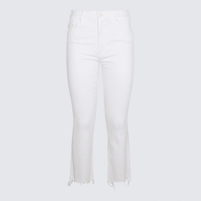 MOTHER MOTHER WHITE COTTON JEANS