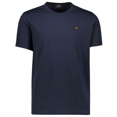Paul & Shark Blue Cotton Embroidered Logo T Shirt