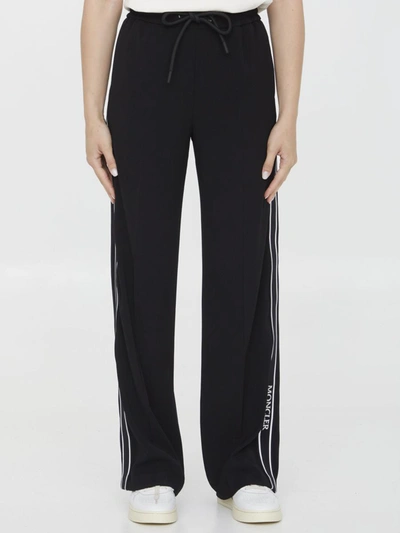 Moncler Logo Patch Track Trousers In Black