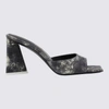 Attico Leather Devon Mules In Black