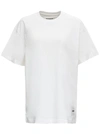 JIL SANDER WHITE T-SHIRT THREE-PACK IN COTTON WITH LOGO PATCH AT THE BOTTOM JIL SANDER MAN