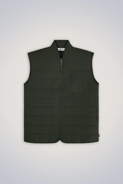 Rains Giron Liner Vest In Green