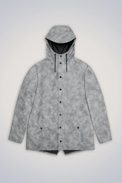 Rains Jacket In Distressed Grey