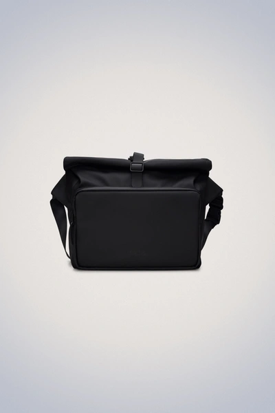 Rains Rolltop Commuter Bag In Black