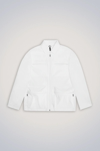 Rains Tomar Overshirt In Powder