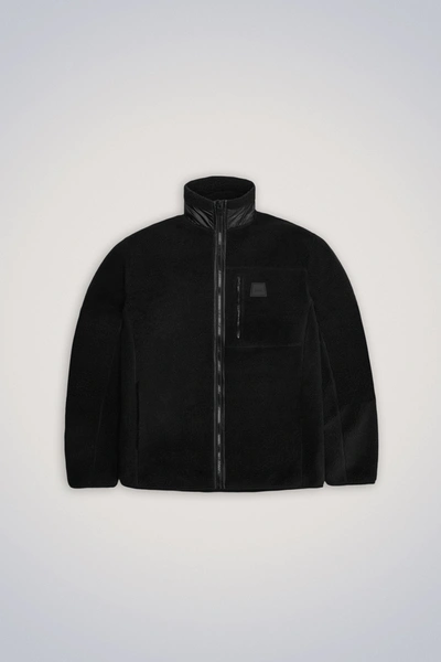 Rains Yermo Fleece Jacket In Black