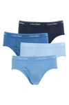 Calvin Klein Low Rise Hip Briefs In Peacoat Blue Multi