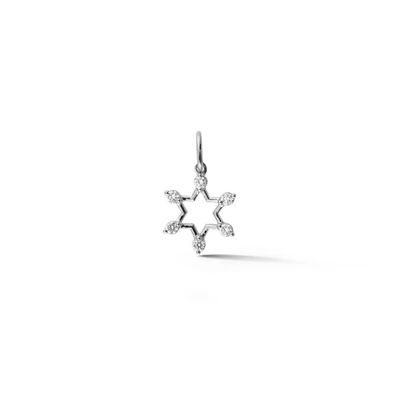 Dana Rebecca Designs Drd Pointed Star Of David Charm In White Gold