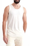 Goodlife Sunfaded Slub Scallop Tank Top In Seed