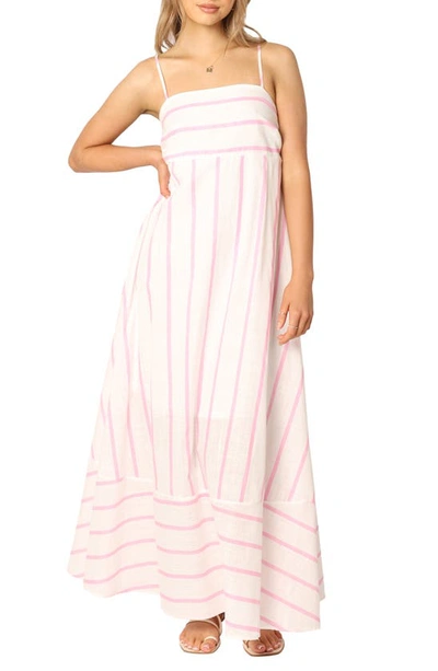 Petal And Pup Petal & Pup Seville Stripe Maxi Dress In Pink Stripe