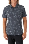 O'neill Trvlr Traverse Floral Print Upf 50+ Button-up Shirt In Black 2