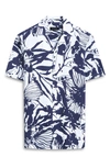 BUGATCHI JULIAN SHAPED FIT ECOVERO™ ABSTRACT FLORAL PRINT CAMP SHIRT