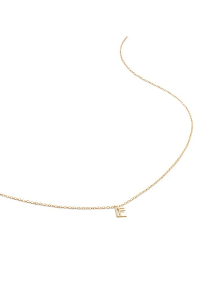 Monica Vinader Small Initial Pendant Necklace In Gold