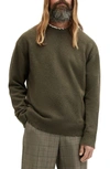 ALLSAINTS LUKA RELAXED FIT DISTRESSED CREWNECK SWEATER