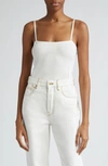 Jacquemus Sierra Ribbed-knit Top In Neutrals