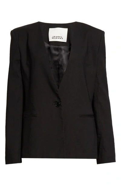 ISABEL MARANT MANZIL HEMP BLEND BLAZER