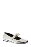 VERSACE GIANNI RIBBON BALLET FLAT