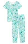 BEDHEAD PAJAMAS KIDS' PRINT FITTED STRETCH ORGANIC COTTON TWO-PIECE PAJAMAS