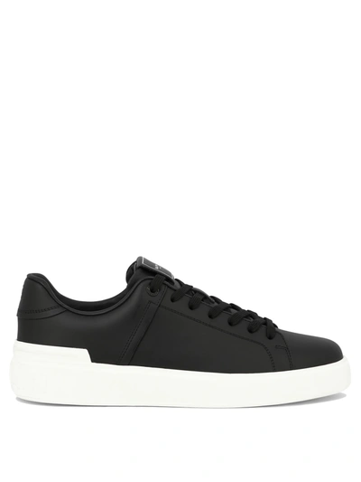 Balmain "b Court" Sneakers In Black