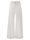 BRUNELLO CUCINELLI BRUNELLO CUCINELLI RELAXED TROUSERS IN GARMENT DYED COTTON LINEN COVER UP