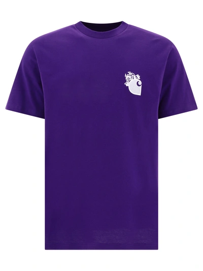 Carhartt Wip "little Hellraiser" T Shirt In Purple