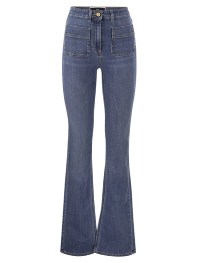 Elisabetta Franchi Jeans In Medium Denim