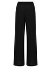 Fabiana Filippi Wool And Silk Trousers With Sequins In Black