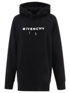 GIVENCHY GIVENCHY FLOCKED LOGO HOODIE