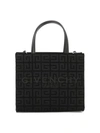 GIVENCHY GIVENCHY MINI G TOTE SHOPPING BAG IN 4 G EMBROIDERED CANVAS