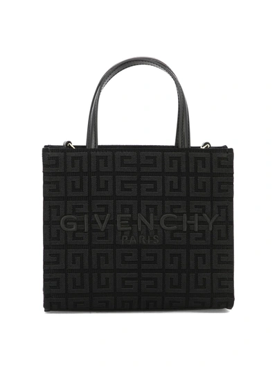 Givenchy Mini G Tote Shopping Bag In 4 G Embroidered Canvas