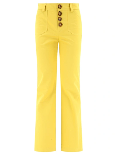 Ines De La Fressange "charlotte" Trousers In Yellow