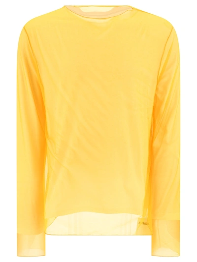 Jil Sander Layered T-shirt In Yellow