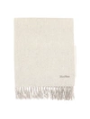 Max Mara Embroidered Hem Fringe Scarf For Women