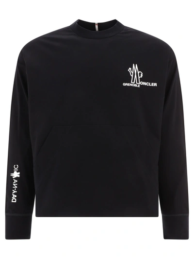 Moncler Grenoble Logo Sweatshirt In Black