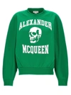 ALEXANDER MCQUEEN VARSITY SKULL SWEATSHIRT GREEN