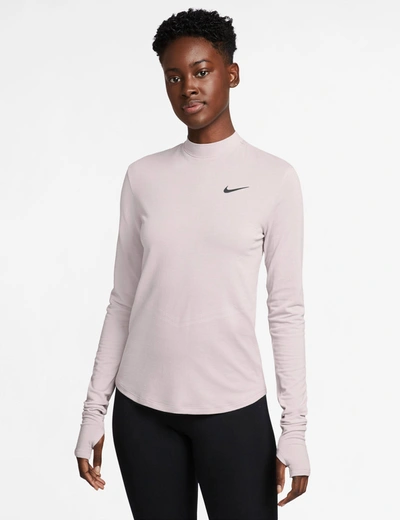 Nike Swift Wool Running Long-sleeve Top In Purple