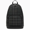 BURBERRY BURBERRY CHARCOAL GREY NYLON BACKPACK ROCCO MEN