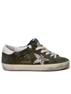 GOLDEN GOOSE GOLDEN GOOSE WOMAN GOLDEN GOOSE 'SUPER-STAR CLASSIC' GREEN LEATHER SNEAKERS