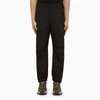 MONCLER MONCLER GRENOBLE BLACK TROUSERS IN TECHNICAL FABRIC MEN